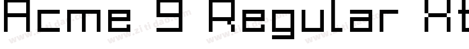 Acme 9 Regular Xtnd字体转换